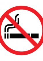 No smoking sign on white background. Vector illustration.